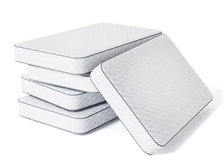 Bed Foams Mattress Stack Isolated White by Orient Uniforms for customers in Dubai, Abu Dhabi, Sharjah, Ajman and across the UAE